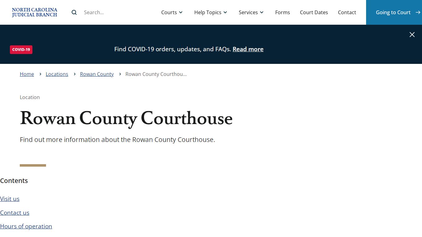 Rowan County Courthouse | North Carolina Judicial Branch
